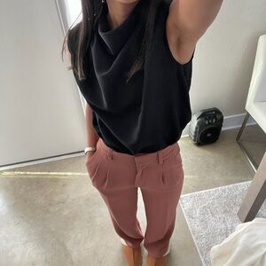 Aritzia Wilfred Effortless Pant in Mocha Sorbet (00)